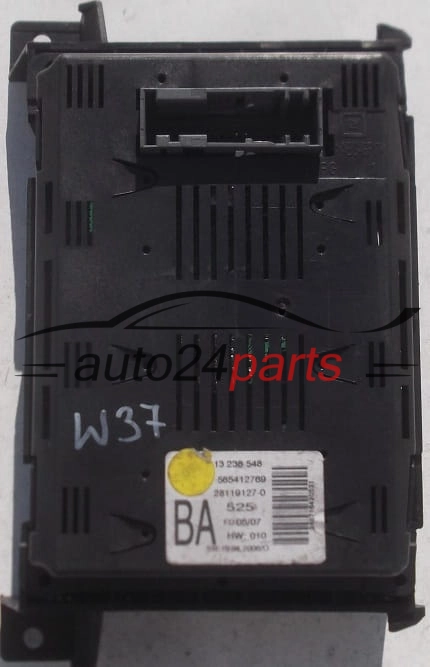 WYŚWIETLACZ RADIA CIEKŁOKRYSTALICZNY  ASTRA H ZAFIRA B GM 13 238 548 BA, 13238548BA, 13238548,