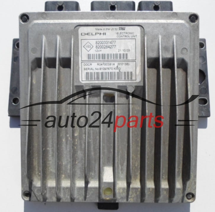 ECU CENTRALITA DE MOTOR  RENAULT CLIO 1.5 DCI Delphi R0410C081A, 8200331477, 8200284277