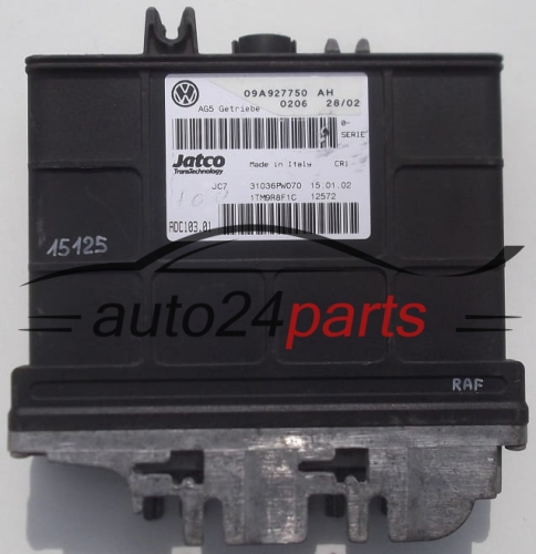 Boîte de vitesses automatique contrôleur  VOLKSWAGEN Jatco ADC103.01,  09A 927 750 AH