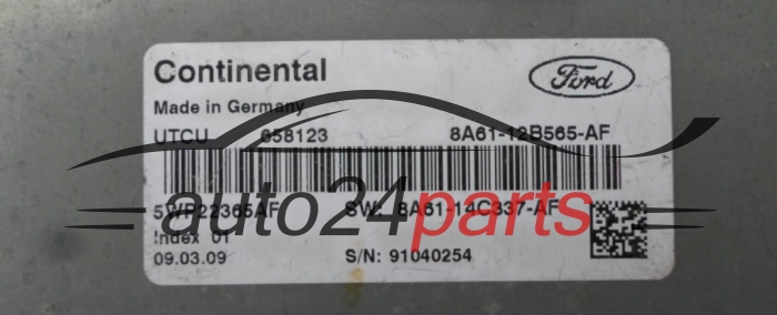 KOMPUTER STEROWNIK SILNIKA FORD FIESTA 1.4 8A61-12B565-AF, 8A6112B565AF, 5WP22365AF