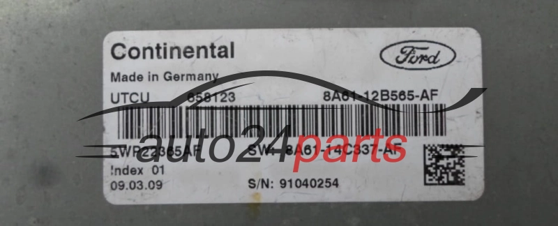 KOMPUTER STEROWNIK SILNIKA FORD FIESTA 1.4 8A61-12B565-AF, 8A6112B565AF, 5WP22365AF