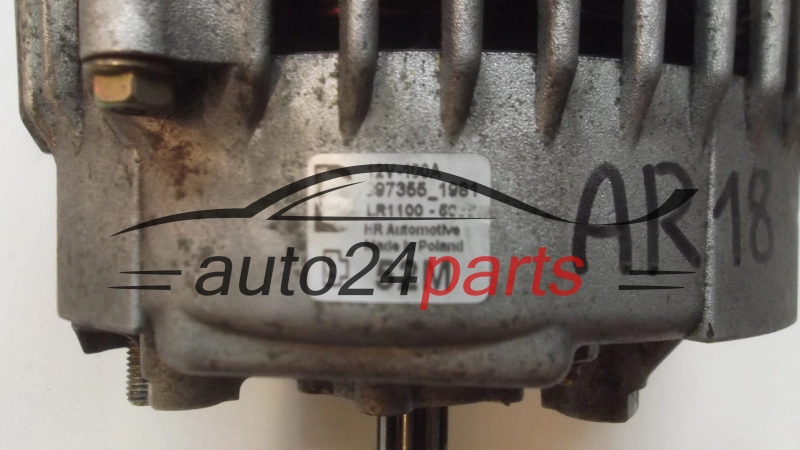 ALTERNATOR 1.7 CDTI OPEL ASTRA CORSA LR1100-508, LR1100508, 100A 