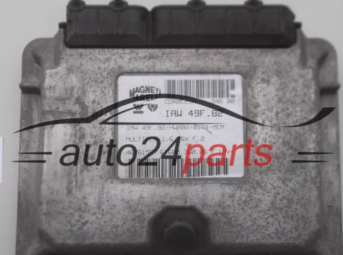 CALCULATEUR MOTEUR FIAT MULTIPLA 1.6 16V 46761567, IAWF9FB2, IAW 49F.B2, IAW 49F.B2/HW002/4974-MEM, 6160036006