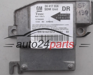 STEROWNIK MODUL PODUSZEK POWIETRZNYCH OPEL CORSA C 24 417 006 DR, 24417006, 327963935 - SP139