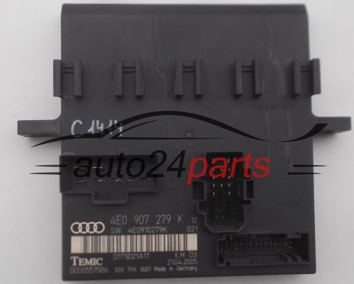 CENTRALITA DE CONFORT AUDI A8 S8 TEMIC 0000551586, 4E0 907 279 K