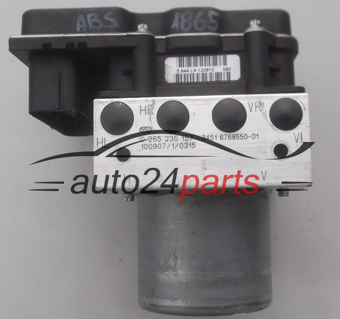 POMPE HYDRAULIQUE ET CALCULATEUR d'ABS BMW BOSCH 0 265 236 157,  3451 6768550-01, 0 265 951 101