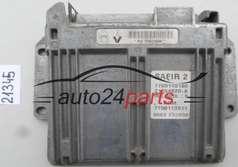 KOMPUTER STEROWNIK SILNIKA RENAULT CLIO 1.2 Sagem 21654820-6, 216548206, 7700115160, 7700113511 
