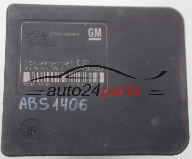 ABS POMPA I STEROWNIK OPEL ASTRA H ZAFIRA B  ATE 10.0206-0206.4, 10020602064, 10.0960-0539.3, 10096005393