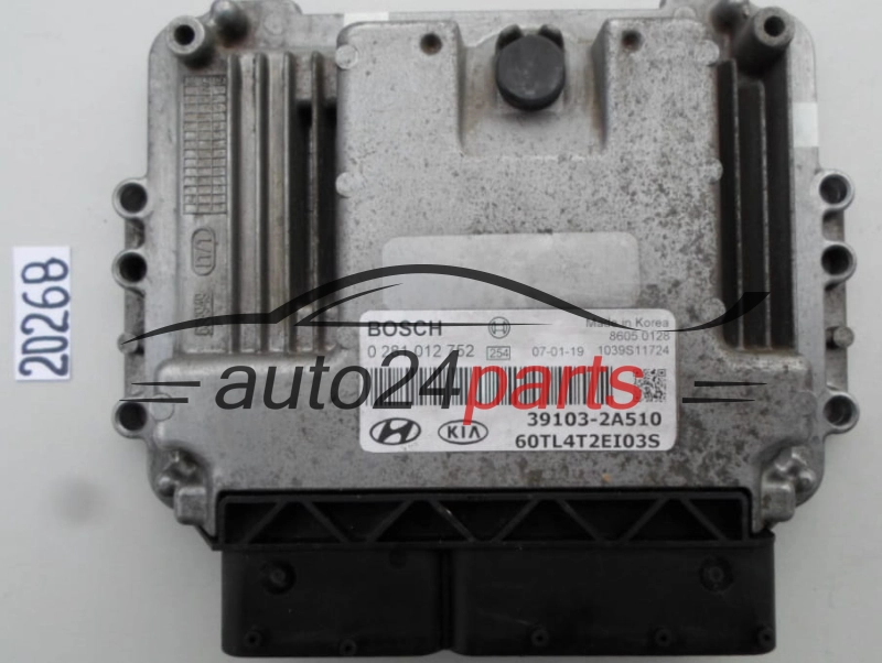 Sterownik silnika HYUNDAI KIA GETZ BOSCH 0281012752 39103-2A510 391032A510 - 20267 20268