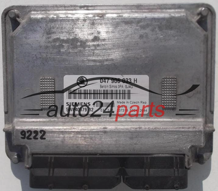 KOMPUTER STEROWNIK SILNIKA SKODA FABIA 1.4 MPI AQW  047906033H, SIEMENS 5WP40179 12