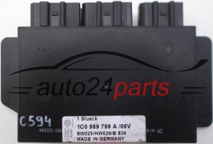 KOMFORTSTEUERGERÄT VW VOLKSWAGEN PASSAT, AUDI, SKODA OCTAVIA 1.6, 1C0 959 799 A, 1C0959799A, SW025/HW026/B 839 