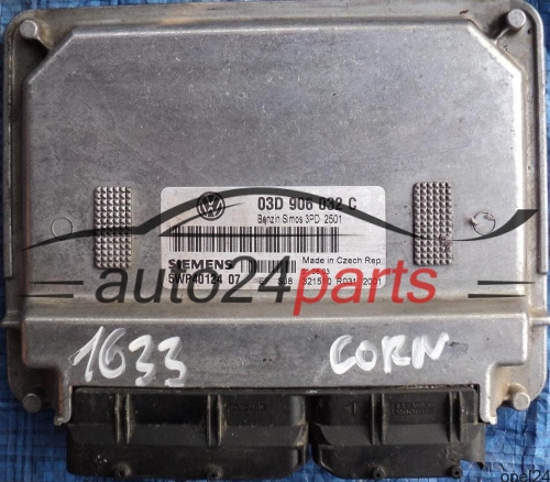 MOTORSTEUERGERÄT ECU STEUERGERÄT VW VOLKSWAGEN POLO 1.2 03D906032C, 03D 906 032 C, SIEMENS 5WP40124