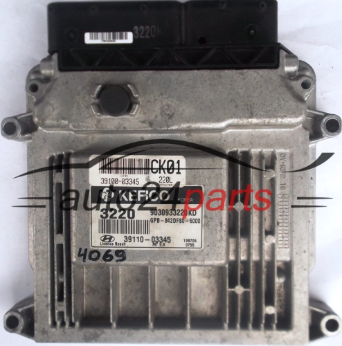 MOTORSTEUERGERÄT ECU STEUERGERAT HYUNDAI I20 1.2 391003345 CK01 3910-03345 3911003345 39110-03345 3220 9030933220KD GPB842DFS05000 GPB-842DFS0-5000