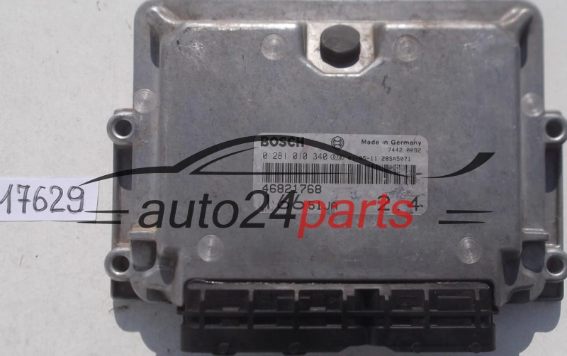 KOMPUTER STEROWNIK SILNIKA FIAT ALFA ROMEO BOSCH 0 281 010 340, 0281010340, 46821768, 16651JA 