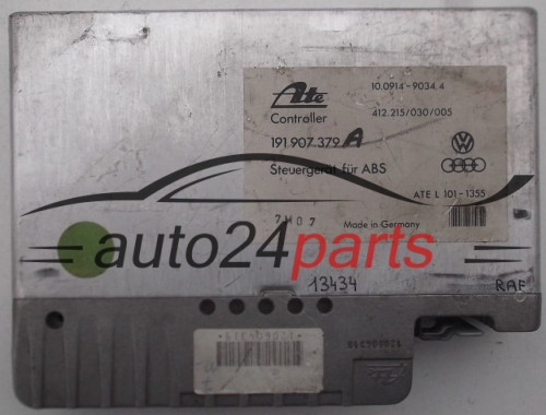  ABS STEROWNIK VOLKSWAGEN GOLF ATE 10.0914-9034.4, 10091490344, VDO 412.215/030/005, 412215030005, 191 907 379 A, 191907379A