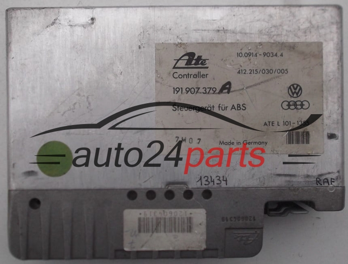  ABS STEROWNIK VOLKSWAGEN GOLF ATE 10.0914-9034.4, 10091490344, VDO 412.215/030/005, 412215030005, 191 907 379 A, 191907379A