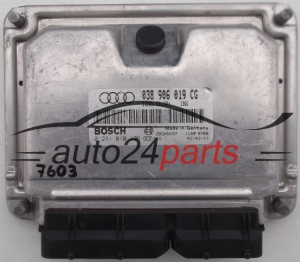 KOMPUTER STEROWNIK SILNIKA AUDI A4 1.9 TDI 038906019CG, 038 906 019 CG BOSCH 0281010406, 0 281 010 406 - 7603, 13564