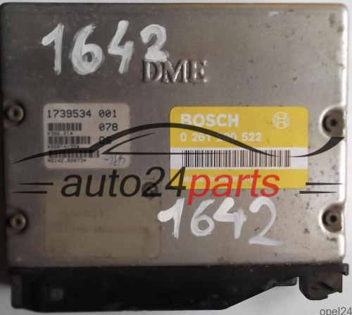 CALCULATEUR MOTEUR BMW E36 316 1.6 BOSCH 0261200522, 0 261 200 522, 12141739534, 1739534, DME 1 739 534 