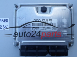 KOMPUTER STEROWNIK SILNIKA AUDI A4 1.9 TDI BOSCH 0 281 011 222, 0281011222, 038 906 019 LJ, 038906019LJ, EDC15P+  -  236 