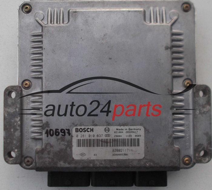 KOMPUTER STEROWNIK SILNIKA RENAULT LAGUNA 2.2 DCI BOSCH 0 281 010 637, 8200211711