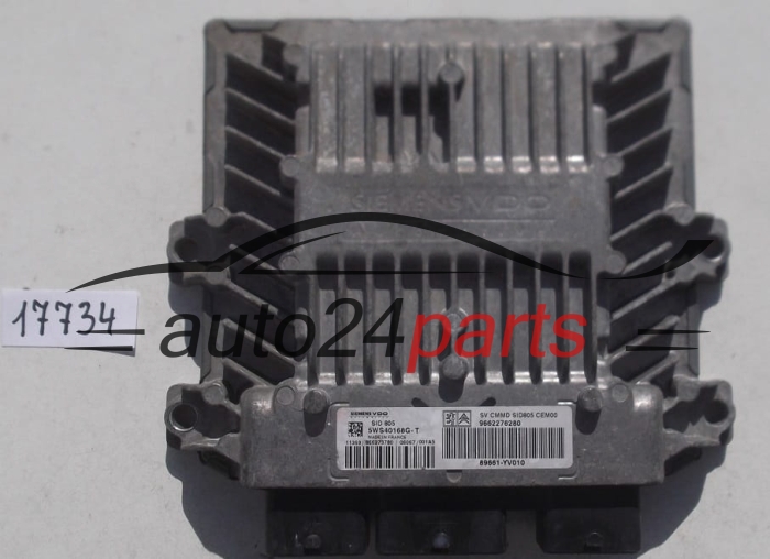 ECU CENTRALITA DE MOTOR CITROEN PEUGEOT 1.4 HDI SIEMENS VDO 5WS40168G-T