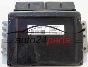 MOTORSTEUERGERÄT ECU STEUERGERÄT RENAULT 1.4 SIEMENS S110130338 A, S110130338A, 8200107212, 8200044437  