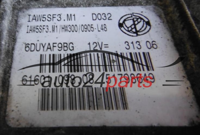 KOMPUTER STEROWNIK SILNIKA FIAT GRANDE PUNTO 1.2 Magneti Marelli IAW5SF3M1, 51798649