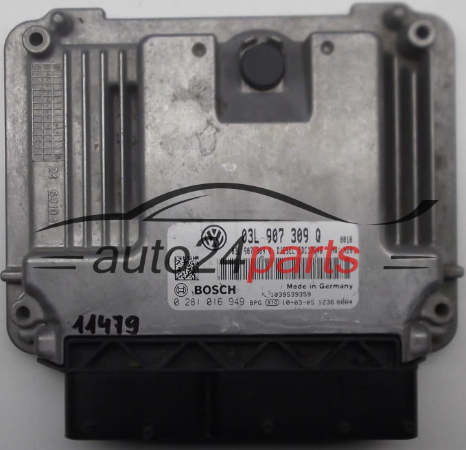 KOMPUTER STEROWNIK SILNIKA VW VOLKSWAGEN SHARAN BOSCH 0 281 016 949,  03L 907 309 Q,  EDC17C46