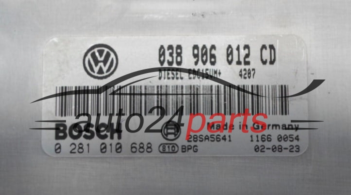 ECU CENTRALITA DE MOTOR  VOLKSWAGEN SEAT SKODA 1.9 SDI BOSCH  0281010688,  038906012CD