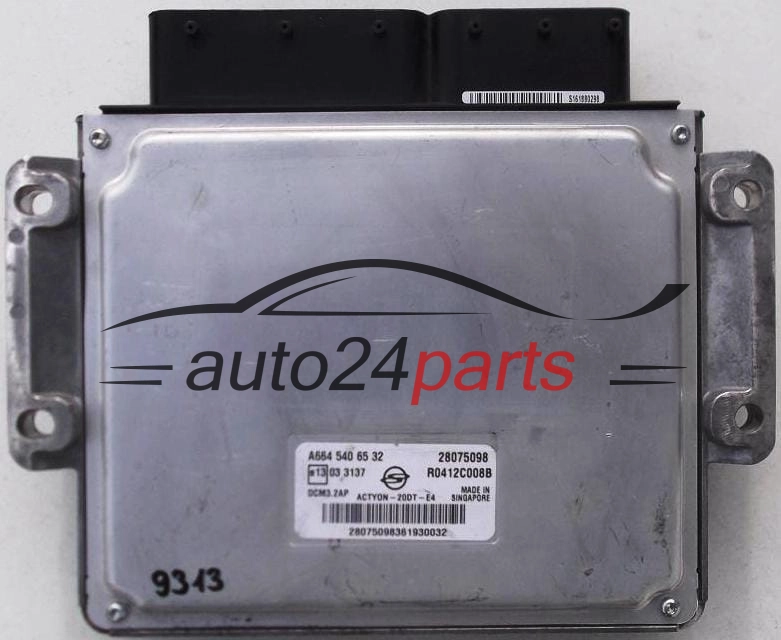 KOMPUTER STEROWNIK SILNIKA SSANGYONG ACTYON, A6645406532, 28075098, R0412C008B