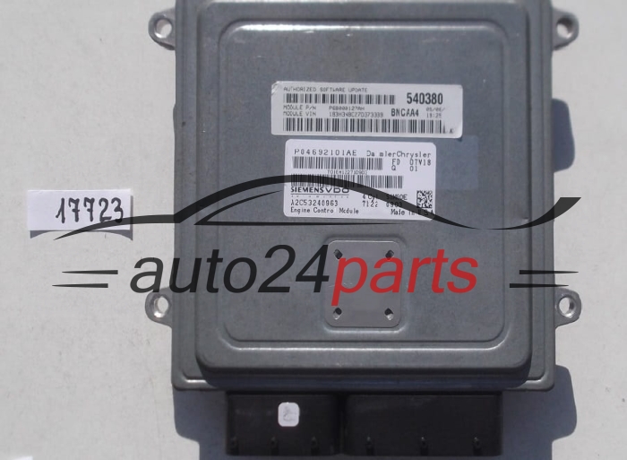 KOMPUTER STEROWNIK SILNIKA CHRYSLER DODGE CALIBER 2.0 A2C53240963 6333 0703 SIM90E P04692101AE