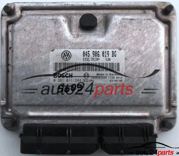 ECU CENTRALITA DE MOTOR SEAT IBIZA 1.4 TDI AMF 045906019BG, BOSCH  0281011244, 1039S02899