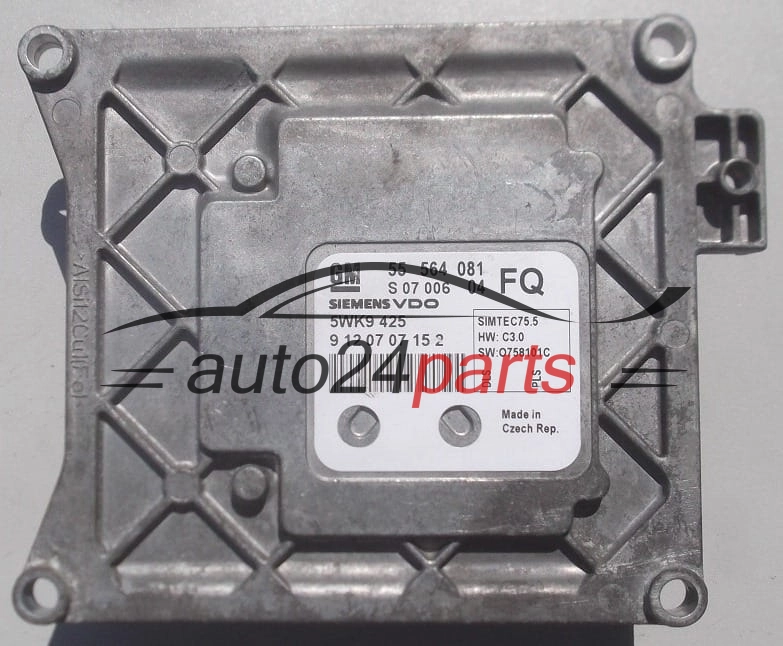 ECU CENTRALITA DE MOTOR  OPEL ASTRA ZAFIRA 1.6 Z16XER 1.8 Z18XER SIEMENS VDO 5WK9 425,  GM 55 564 081 FQ