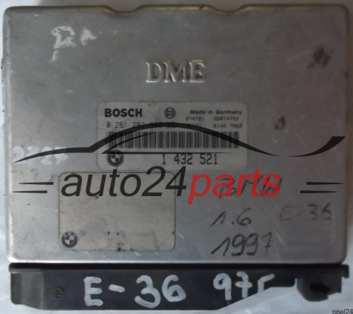 MOTORSTEUERGERÄT ECU STEUERGERÄT BMW E36 316 1.6 BOSCH 0261203660