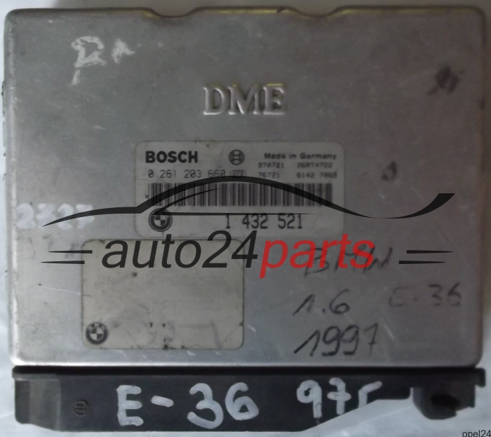 MOTORSTEUERGERÄT ECU STEUERGERÄT BMW E36 316 1.6 BOSCH 0261203660