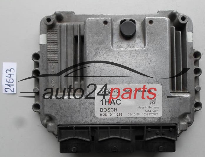CENTRALITA DE MOTOR FORD C-MAX BOSCH 0 281 011 263, 0281011263, 3M51-12A650-MC, 3M5112A650MC 