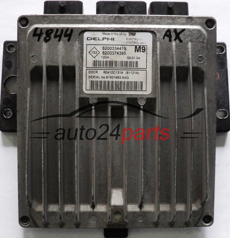 KOMPUTER STEROWNIK SILNIKA NISSAN MICRA 1.5 DCI DELPHI R0410C131A , 8200334419, 8200374395, M9
