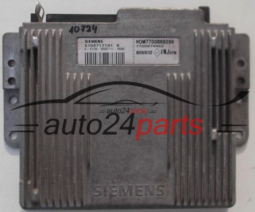 KOMPUTER STEROWNIK SILNIKA RENAULT MEGANE 2.0 SIEMENS S103717101B, HOM7700868299, 7700868299