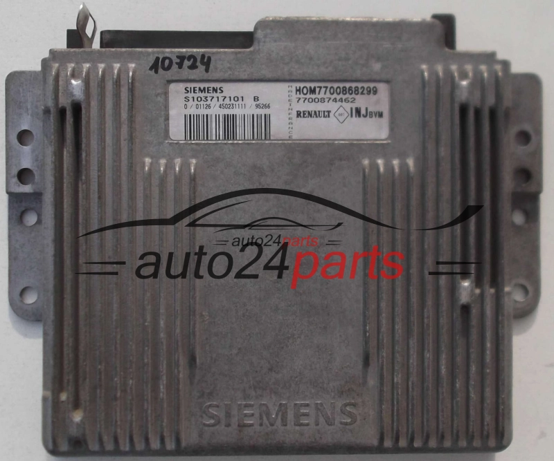 KOMPUTER STEROWNIK SILNIKA RENAULT MEGANE 2.0 SIEMENS S103717101B, HOM7700868299, 7700868299