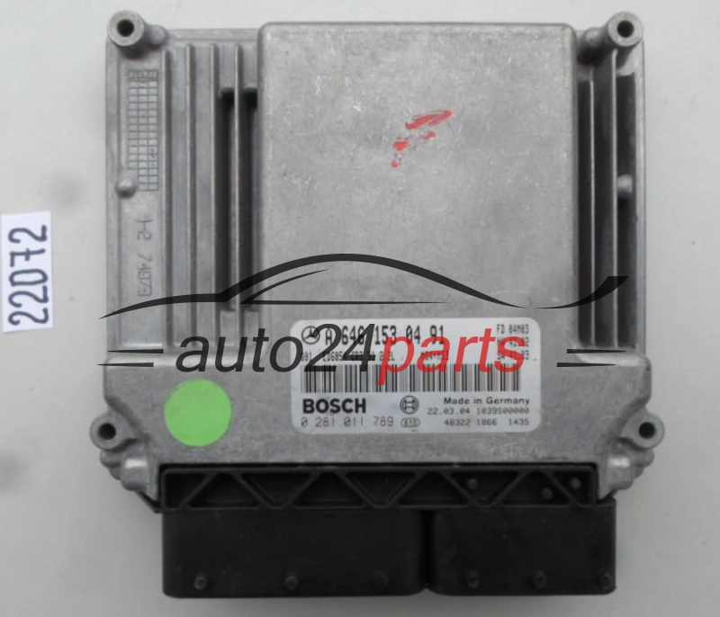 CALCULATEUR MOTEUR MERCEDES VITO BOSCH 0 281 011 789, 0281011789, A 646 153 04 91, A6461530491, CR3.31