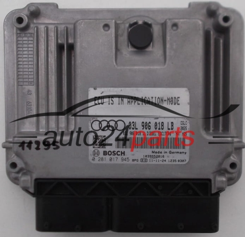 KOMPUTER STEROWNIK SILNIKA AUDI A6, BOSCH 0 281 017 945, 0281017945, 03L 906 018 LB, 03L906018LB, EDC17C46 -  