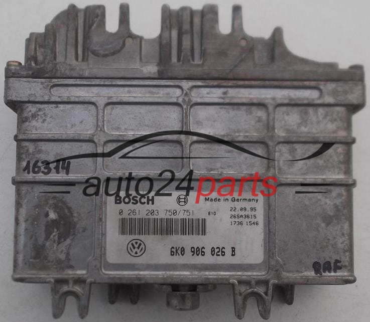 KOMPUTER STEROWNIK SILNIKA SEAT IBIZA CORDOBA 1.4 ABD 6K0906026B