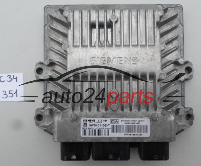 KOMPUTER STEROWNIK SILNIKA CITROEN C3 1.4 HDI SIEMENS 5WS40110E-T