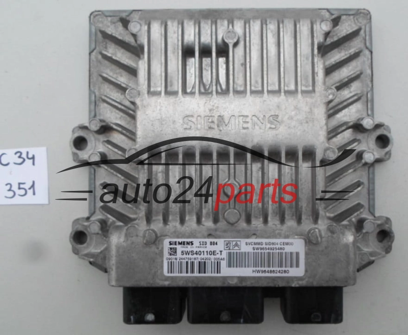 KOMPUTER STEROWNIK SILNIKA CITROEN C3 1.4 HDI SIEMENS 5WS40110E-T