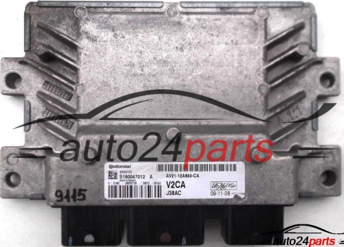 MOTORSTEUERGERÄT ECU STEUERGERAT FORD FIESTA 1.25, S180047012 A, S180047012A, AV21-12A650-CA, AV2112A650CA, V2CA J38AC