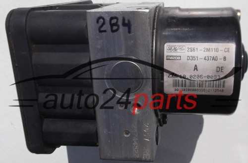 ABS FORD FIESTA MAZDA 1.4, 1.6 TDCI ATE 2S61-2M110-CE, 2S612M110CE, D351-437A0-B, D351437A0B, 10.0206-0093.4, 10020600934, 10.0960-0106.3, 10096001063 -  284, 497, 757