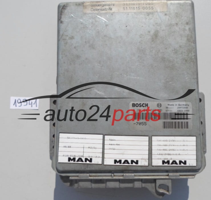 KOMPUTER STEROWNIK SILNIKA MAN BOSCH 0 281 001 346, 0281001346, 51 11615-7039, 51116157039