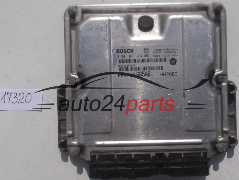  KOMPUTER STEROWNIK SILNIKA CHRYSLER VOYAGER 2.5 CRD BOSCH 0281011064