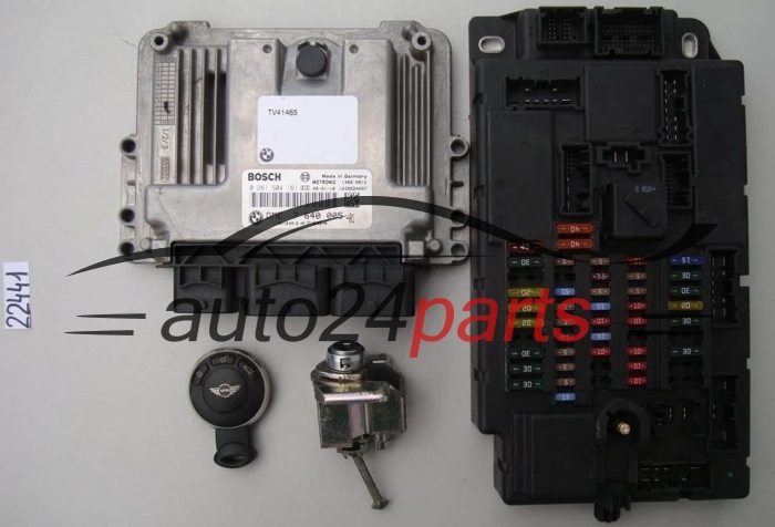 KOMPUTER STEROWNIK SILNIKA BMW MINI 1.6 BOSCH 0 261 S04 161, 0261S04161, DME 7 640 005, DME 7640005