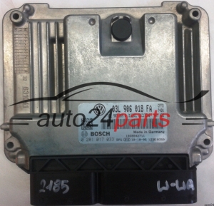MOTORSTEUERGERÄT ECU STEUERGERÄT VW VOLKSWAGEN TIGUAN 2.0 TDI 03L906018FA, 03L 906 018 FA, 03L907309R, 03L 907 309 R, BOSCH 0 281 017 033, 0281017033, DIESEL EDC17C46 CFFB 7426, 1039S42711